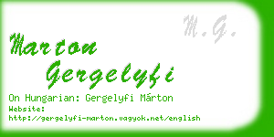 marton gergelyfi business card